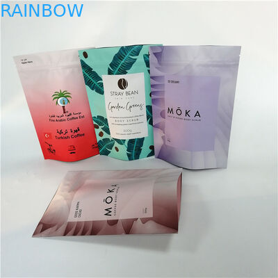 Stehen Sie oben Taschen des gemahlenen Kaffees Keilfolienbeutel Verpackenmositure Beweises mit Ventil