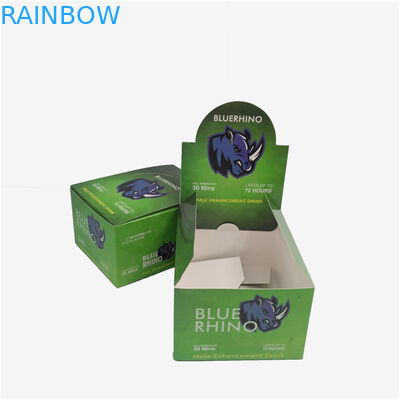 Anzeigen-Papier-Kasten Eco freundlicher, Öl-Flaschen-des Energieriegels des Geschenk-Verpackungs-Kasten-Nashorn-CBD Verpackenkasten