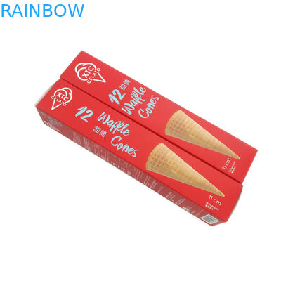 CMYK-Farbeiscreme-fertigte Verpackenpapier-Kasten Logo For Cookies Packaging besonders an