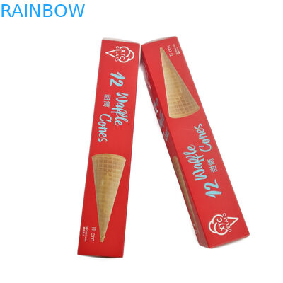 CMYK-Farbeiscreme-fertigte Verpackenpapier-Kasten Logo For Cookies Packaging besonders an