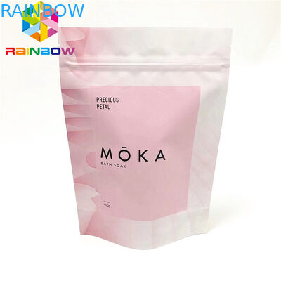 Körperpeeling stehen oben Beutelmehrwegverpackungstasche mit Reißverschluss mit kundengebundenen Beuteln des Risses Kerben