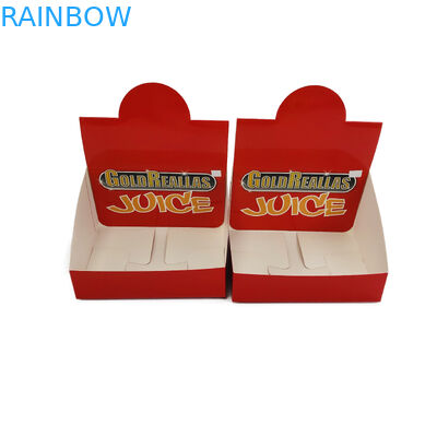 Der Papppapier-Schaukarton, der CMYK-Farbe für Glanz-Flaschen-Anzeige verpackt, sackt das Verpacken ein