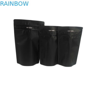 GERUCH-Beweis-Tasche Schwarz-Aluminiumfolie-Kinderbeständigen essbaren Nahrungsmittelgrad-Blumen-der auf Lager in der gummiartigen CBD Canabis Verpacken