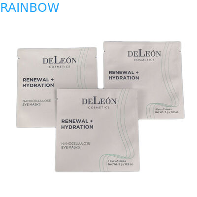 Weiße Säckchen-kundenspezifischer Druckentwurf lamellierte Folien-kosmetischen Verpackenbeutel