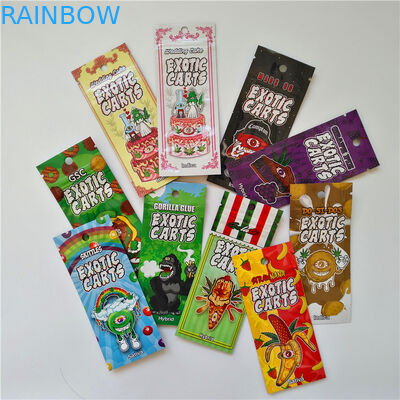 Geruch-Beweis-Besetzer-offensichtliches Zipverschluss-Kinderbeständige Ausgangs-Plastik-Tasche 3.5g 1/8oz für das Verpacken der Hanf-Blumen-CBD Gummies