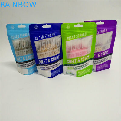 Heißsiegel-stehen Plastiknahrungsmittelgrad-Kindergeruch-Beweis herauf das Beutel-Zipverschluss-essbare gummiartige Verpacken