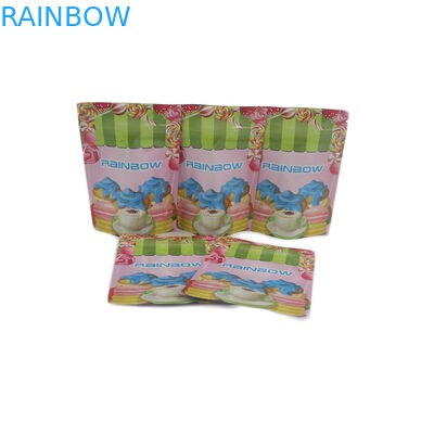 Verpackentasche kundenspezifischer Plastikbeutel-mit Reißverschluss Sugar Leaf Cookies Candy Gummiess Mini Glossy Foils 1G 1/8oz 1/4oz 1/2oz 1oz