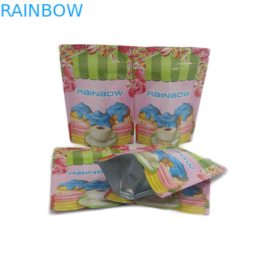 Verpackentasche kundenspezifischer Plastikbeutel-mit Reißverschluss Sugar Leaf Cookies Candy Gummiess Mini Glossy Foils 1G 1/8oz 1/4oz 1/2oz 1oz