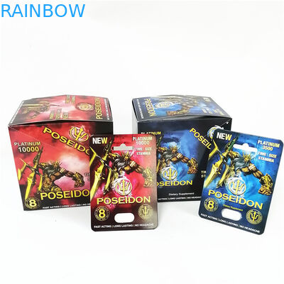 Rosa Pussycatpapierkastenkarte, die heiße stempelnde Schaukartonkarten der sexuellen Verbesserungsblase Verpackenprägt