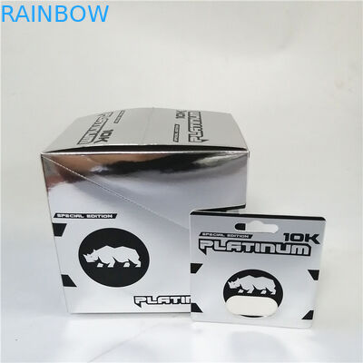 Rosa Pussycatpapierkastenkarte, die heiße stempelnde Schaukartonkarten der sexuellen Verbesserungsblase Verpackenprägt