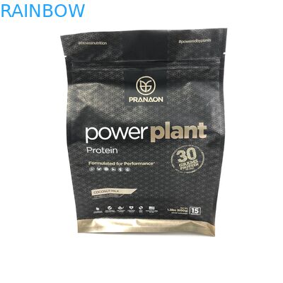 Protein-Pulver-Verpackentaschen der flachen Unterseiten-500g 1kg VMPET CMYK