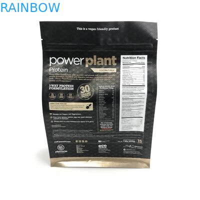 Protein-Pulver-Verpackentaschen der flachen Unterseiten-500g 1kg VMPET CMYK