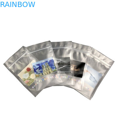 Die versiegelte Seite zwei falten untere Beutel-kundenspezifische Großhandelsdekorations-Verpackentaschen-recyclebare klare Plastiktasche zusammen