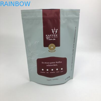Kundenspezifischer Stand Logo Color Resealables 1KG 500G herauf Beutel mit Aluminiumfolie-Taschen mit Reißverschluss für das Kaffee-Süßigkeits-Verpacken