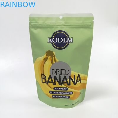 Digital-Drucken steht oben Beutelplastikimbissbananenchipmangofrucht-Verpacken- der Lebensmitteltasche