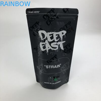 Kundenspezifisches Druck-Matt Black Aluminum Foil 250g 1kg 12oz mit Reißverschluss stehen herauf Beutel mit klarer Fenster-Tasche