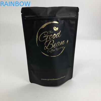 Kundenspezifisches Druck-Matt Black Aluminum Foil 250g 1kg mit Beutel mit Reißverschluss stehen oben Kaffee Bean Bag Packaging