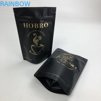 Kundenspezifisches Druck-Matt Black Aluminum Foil 250g 1kg mit Beutel mit Reißverschluss stehen oben Kaffee Bean Bag Packaging