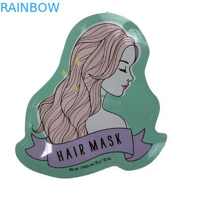 Unregelmäßige Form-Beutel-flache Verpackentasche für Süßigkeits-Haar-Maske Digital, die Plastiktasche druckt