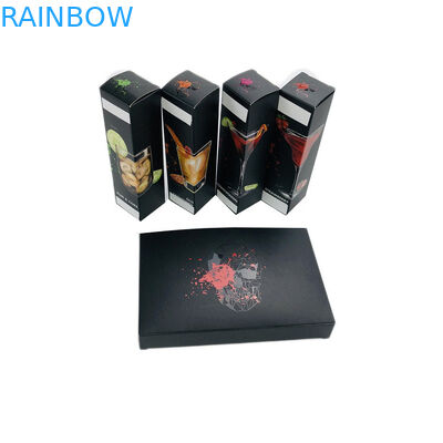 Schwarzer Matte Uv Printing Custom Paper-Kasten für Öl-das Verpacken des Parfüm-/CBD