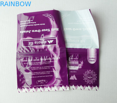 Rollender Tabakbeutel Beispielfreier Preroll mit klebendem Beutel des Tabaks 50g mit Reißverschluss