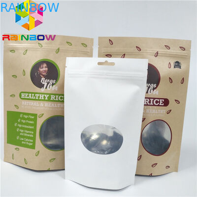 Reißverschluss Brown-Kraftpapier-CMYK VMPET stehen oben Beutel