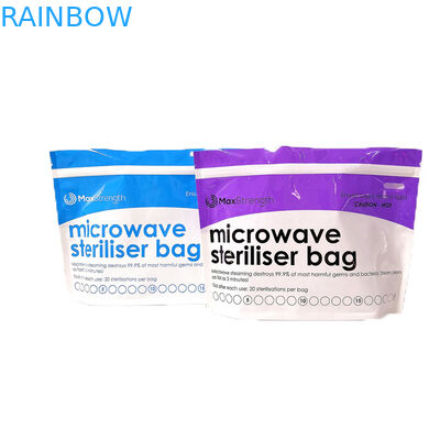 Freier hoher steriler Standardstand BPA herauf Plastiksäuglingsnahrungs-Speicher-Beutels-stillende Nippel-Sterilisator-Taschen