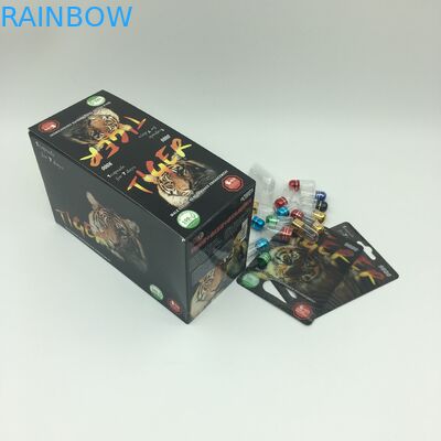 Sexuelle Energie-Kapsel, die Blasen-Karten CMYK 350g 3D verpackt