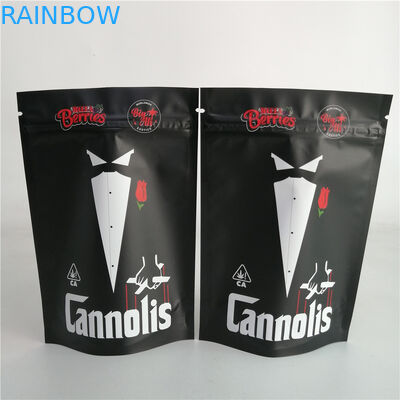 Kundengebundenes Nuss-Unkraut des Plätzchen-3.5g stehen herauf Reißverschluss-Beutel-Plastiksüßigkeits-Tasche 7g 18g 24g