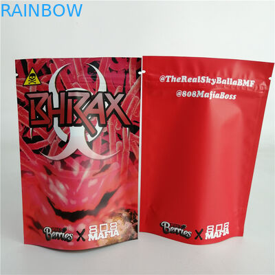 Kundengebundenes Nuss-Unkraut des Plätzchen-3.5g stehen herauf Reißverschluss-Beutel-Plastiksüßigkeits-Tasche 7g 18g 24g