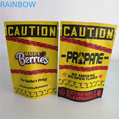 Kundengebundenes Nuss-Unkraut des Plätzchen-3.5g stehen herauf Reißverschluss-Beutel-Plastiksüßigkeits-Tasche 7g 18g 24g