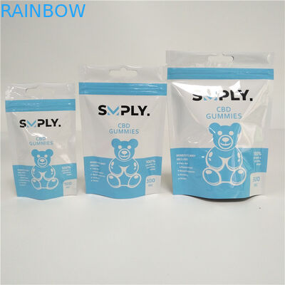 Kundengebundenes Nuss-Unkraut des Plätzchen-3.5g stehen herauf Reißverschluss-Beutel-Plastiksüßigkeits-Tasche 7g 18g 24g