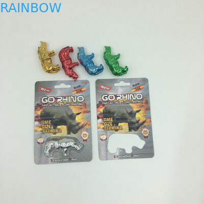 Gravüre der Nashorn-Kräuterkapsel-350g, die Karten der Blasen-3D druckt