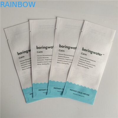 Nahrungsmittelgrad-biologisch abbaubare quadratische Unterseiten-Keil-Kaffee-Tee-Kraftpapier-Beutel-Plastik-Tasche mit Tin Tie For Popcorn Packa