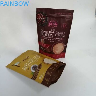 120 Mikrometer stehen oben Matte Protein Powder Mylar Zip-Beutel