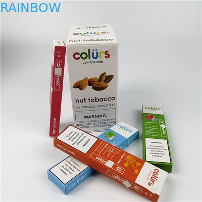 Vape sperrt Cmyk-Hologramm-Papier-Karte mit Blasen bedeckt das Kasten-heiße Stempeln ein