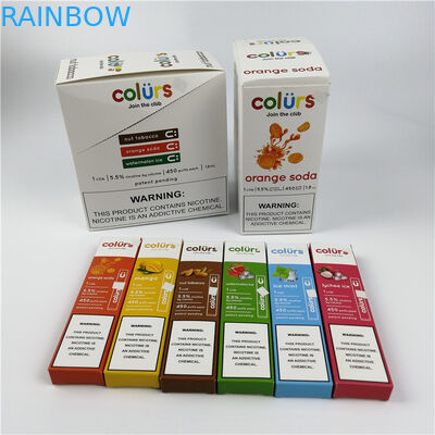 Vape sperrt Cmyk-Hologramm-Papier-Karte mit Blasen bedeckt das Kasten-heiße Stempeln ein