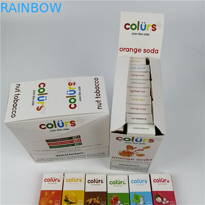 Vape sperrt Cmyk-Hologramm-Papier-Karte mit Blasen bedeckt das Kasten-heiße Stempeln ein