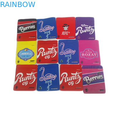 Niedriger Geruch-Beweis Cannabies leichter Berührung MOQ 500pcs fertigte Verpackenplastik-Tasche der beutel-essbare kindersichere Plätzchen-3.5g besonders an