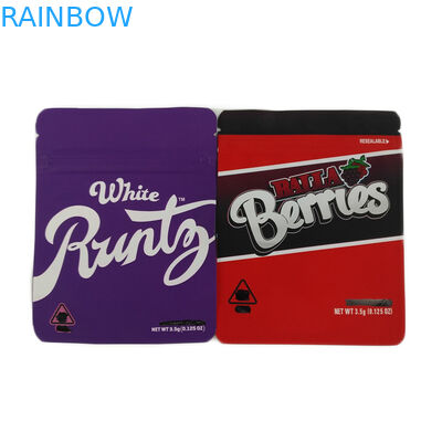 Kundenspezifischer Druckreißverschlusshanf, der die recyclebaren Plätzchen verpacken Verpackentasche des Taschen-/Geruchbeweishanfsamens verpackt