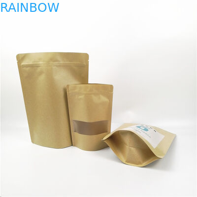 Kraftpapier 100 Mircon CYMK 100g 250g stehen oben Reißverschluss-Tasche