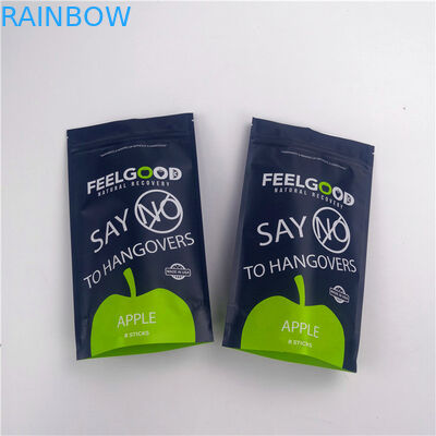 Imbiss-Nahrung Plastik 110mic machen stehendes Beutel kundengebundenes Logo Reißverschluss zu