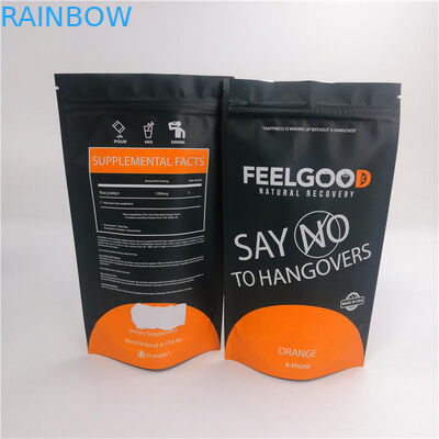 Reißverschluss-stehende Beutel Imbiss-Plastik 120mic 20*15*8cm für Nahrung