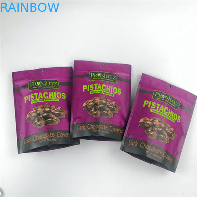 Kundenspezifisches Logo lamelliert, Vakuumverpackende Taschen für das Nussverpacken heißsiegelnd