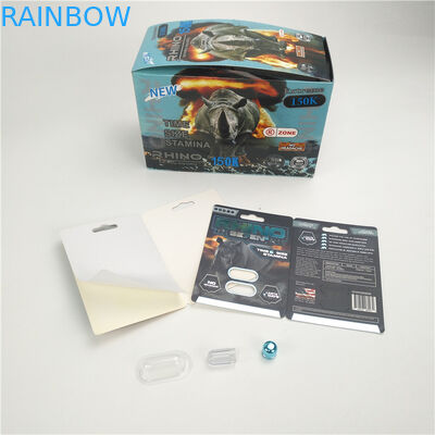 9x12cm männliche Blasen-Karten des Verbesserungs-Pillen-Nashorn-150K 3D