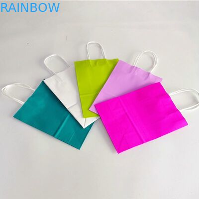 Einkauf-Taschen Pappe des Kraftpapiers CMYK 350gsm mit Griff