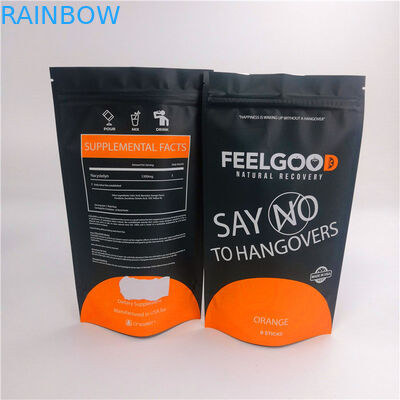 des Pulverplastikproduktes des Fabrikpreises 200g stehen Verpackentaschenvakuum oben Sperrenbeutel mit Reißverschluss