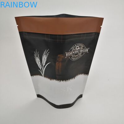 Kundenspezifischer lamellierter Aluminiumfolie-Stand herauf Fabrikpreis-Aluminiumfolie-Tee-Verpackentaschen-Kaffee-Verpackungs-Taschen mit Gewohnheit
