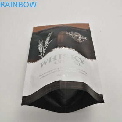 Kundenspezifischer lamellierter Aluminiumfolie-Stand herauf Fabrikpreis-Aluminiumfolie-Tee-Verpackentaschen-Kaffee-Verpackungs-Taschen mit Gewohnheit