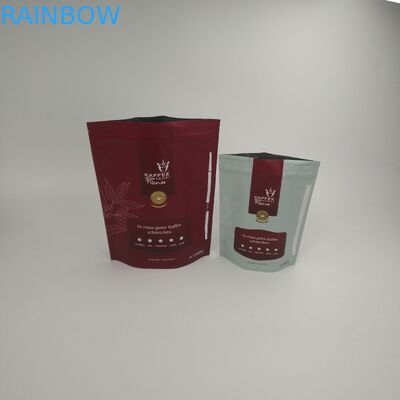 Stehen Sie oben Reißverschluss-Matt Food Grade Packing Coffee-Taschen-biologisch abbaubare Verpackenkaffee-Taschen mit kundengebundenem Logo